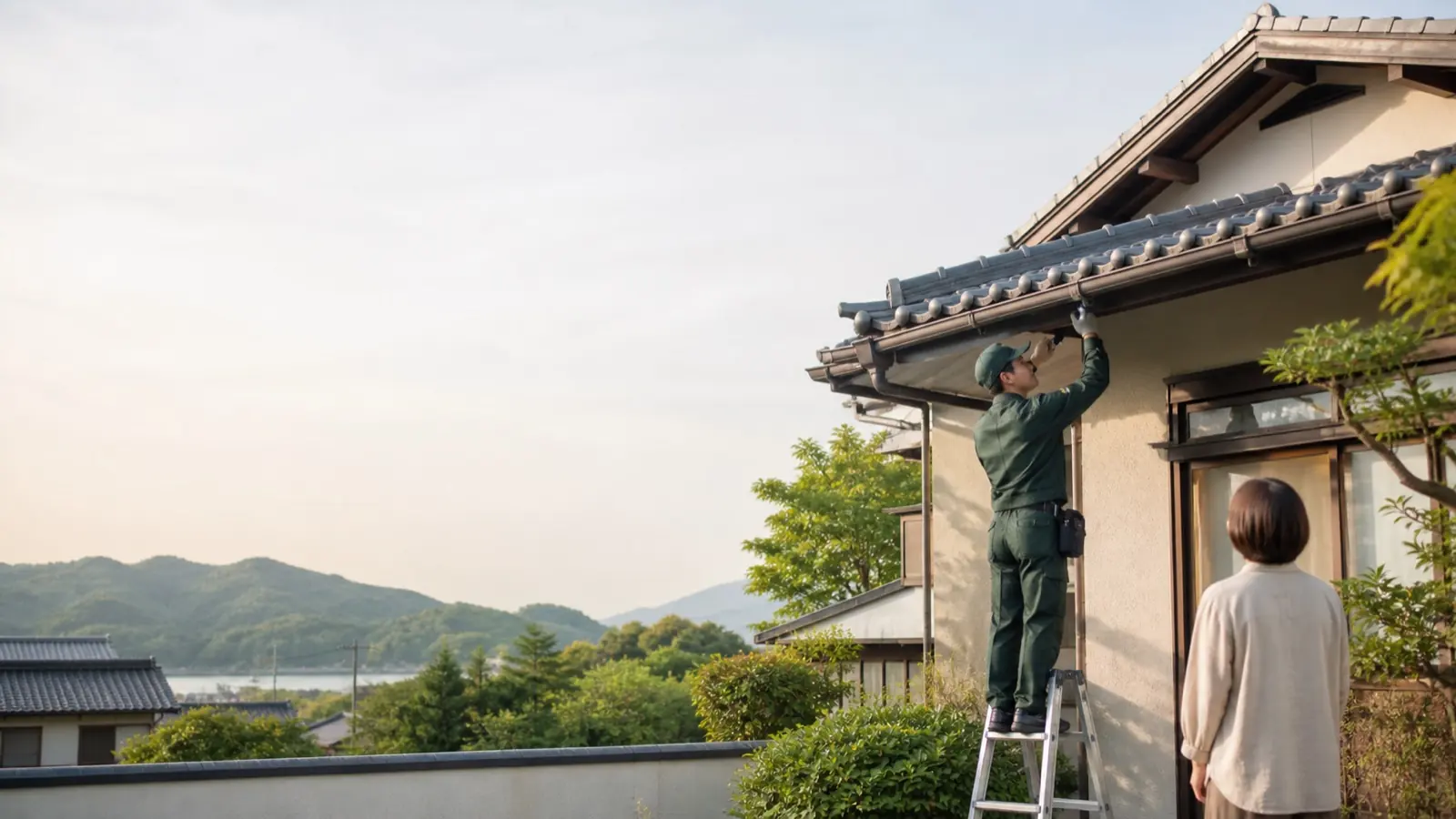 住宅の現地調査と相談のイメージ